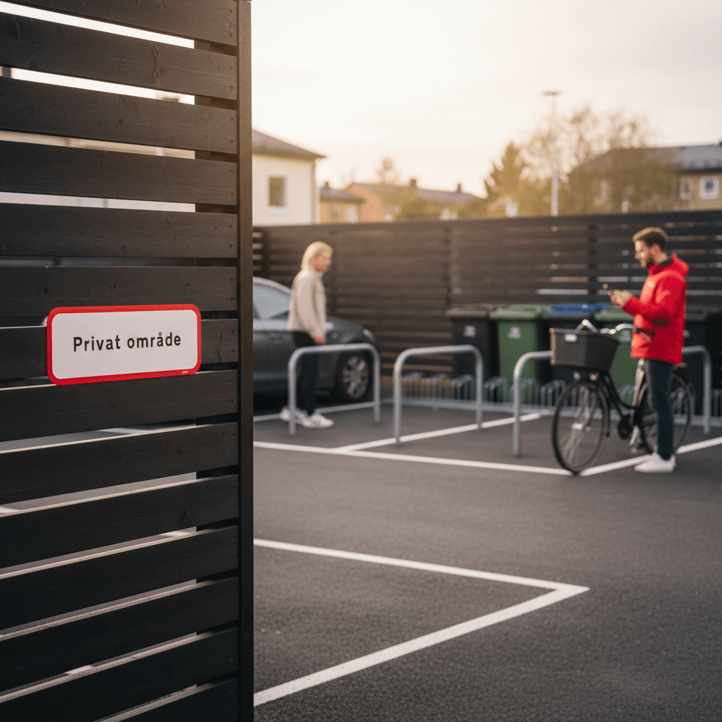 Privat område Skilt - Billede 2