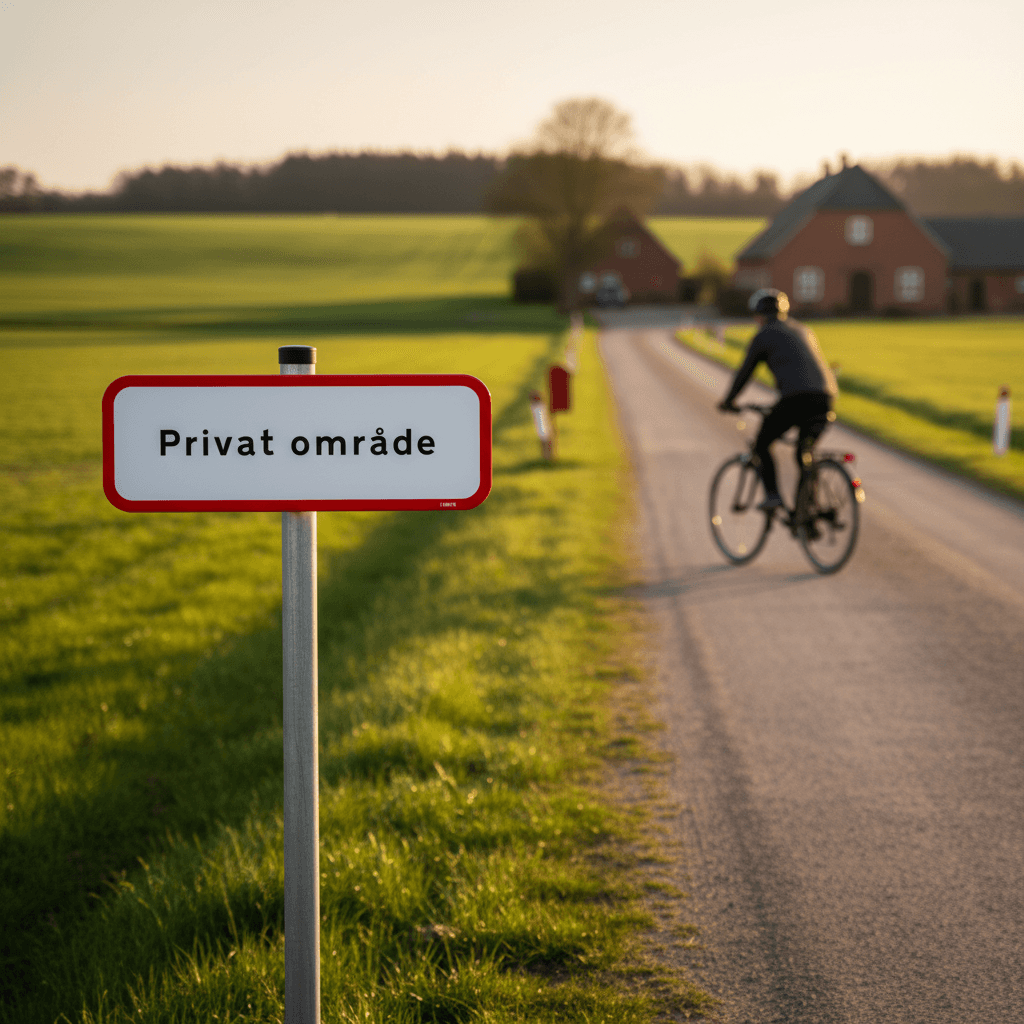 Privat område Skilt - Billede 3