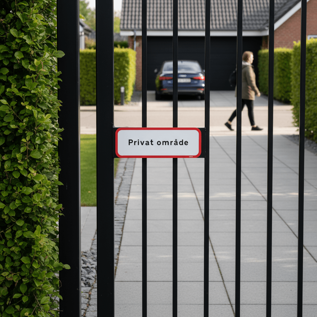 Privat område Skilt - Billede 4