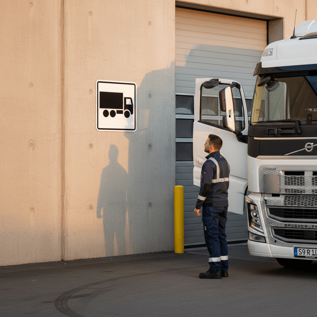 Lastbil - piktogram skilt - Billede 3