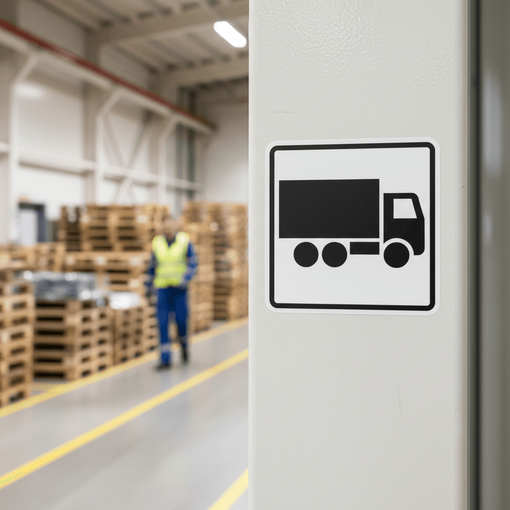 Lastbil - piktogram skilt - Billede 4