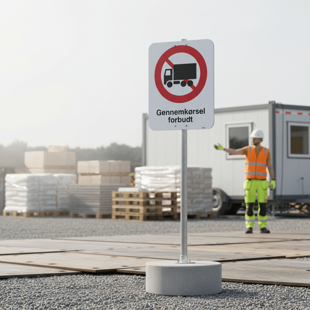Gennemkørsel forbudt skilt - Billede 4