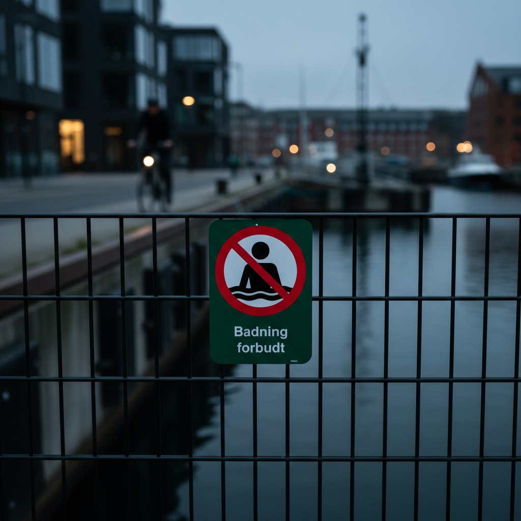 Badning forbudt skilt - Billede 3