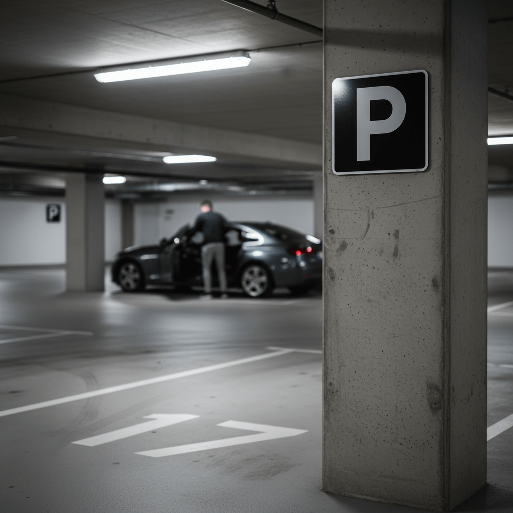 E33,1 sort Parkeringsskilt - Billede 3