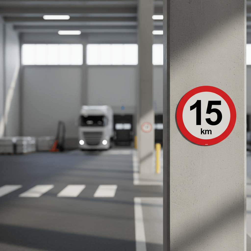C55 Hastighedsbegrænsning 15 km. Skilt - Billede 4