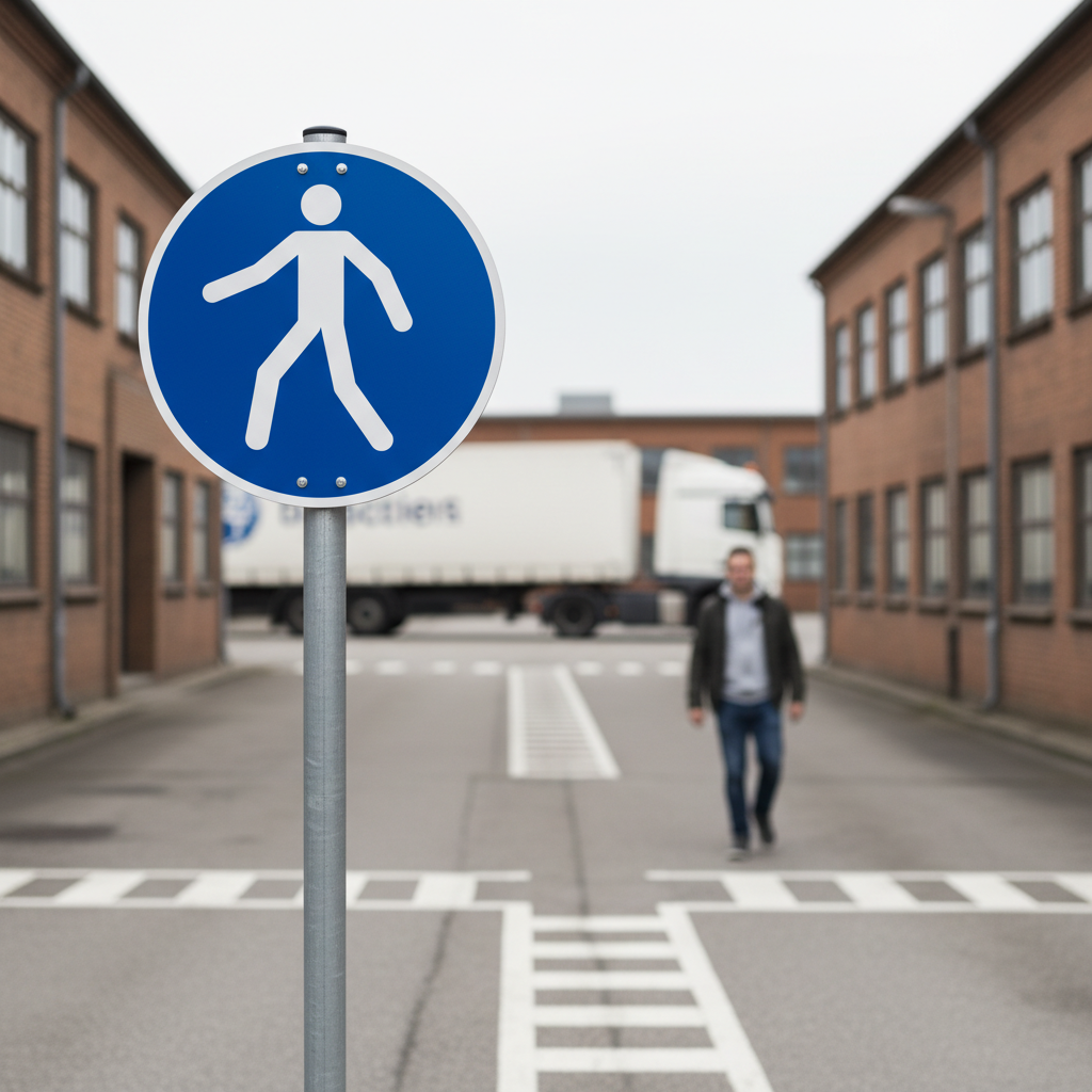 M024 Anvende denne fodgængerpassage skilt - Billede 3