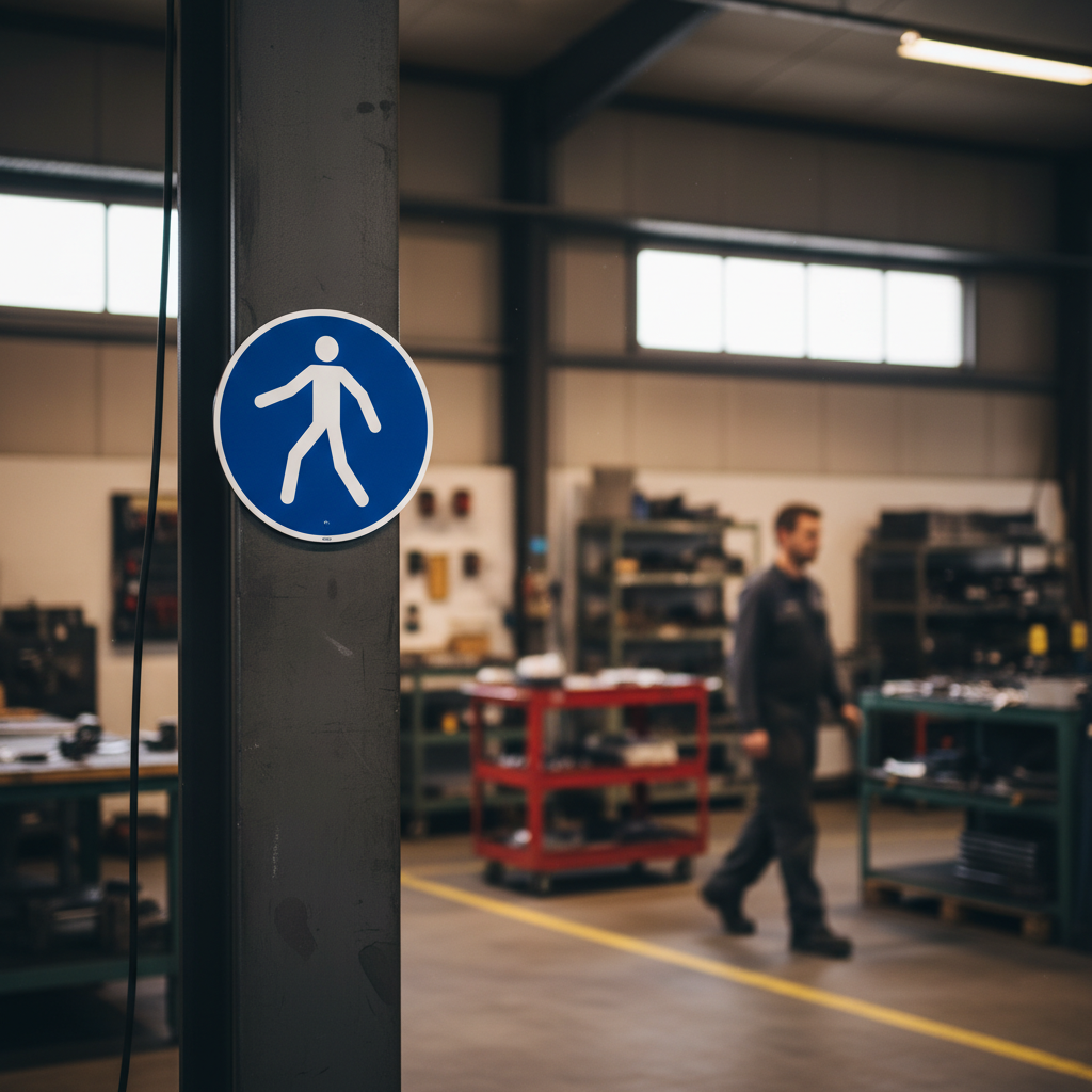 M024 Anvende denne fodgængerpassage skilt - Billede 5