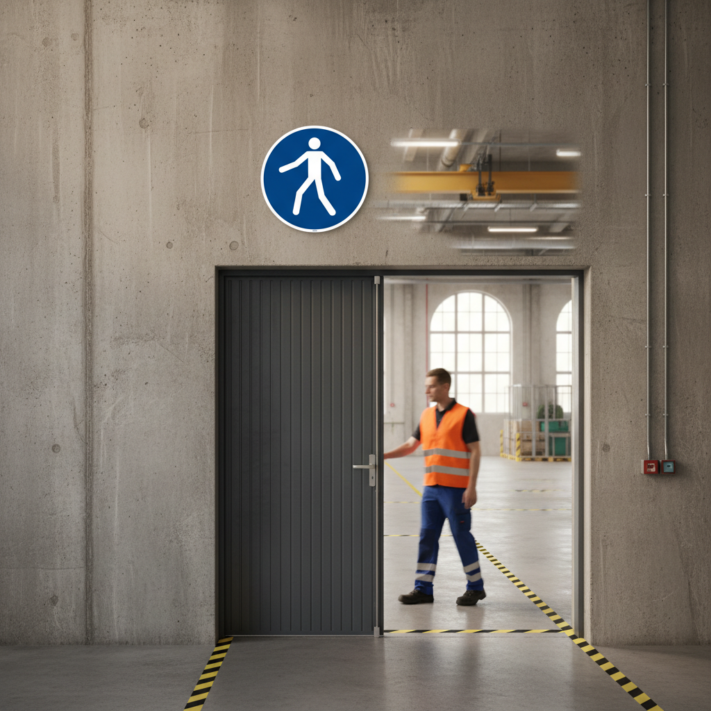 M024 Anvende denne fodgængerpassage skilt - Billede 2