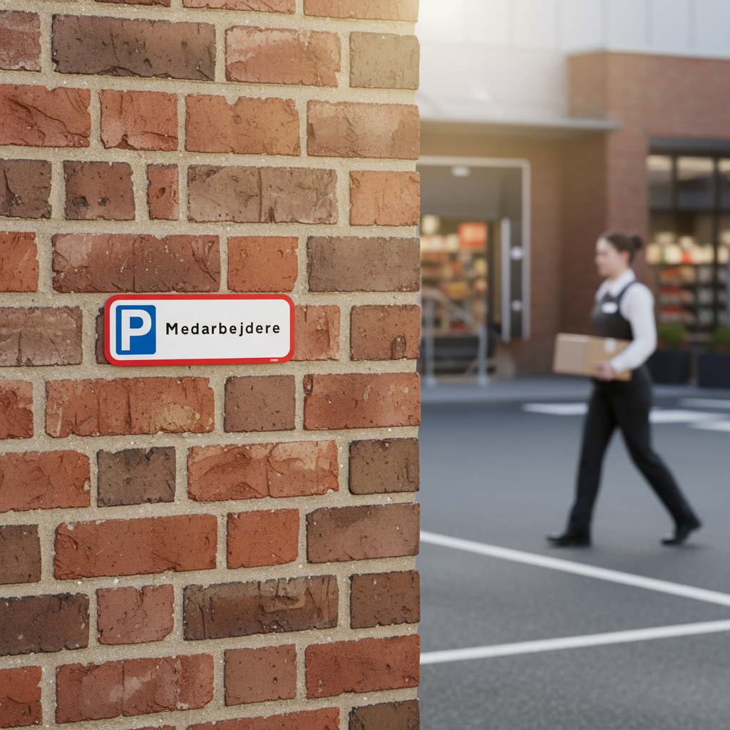 Medarbejder parkering skilt - Billede 2