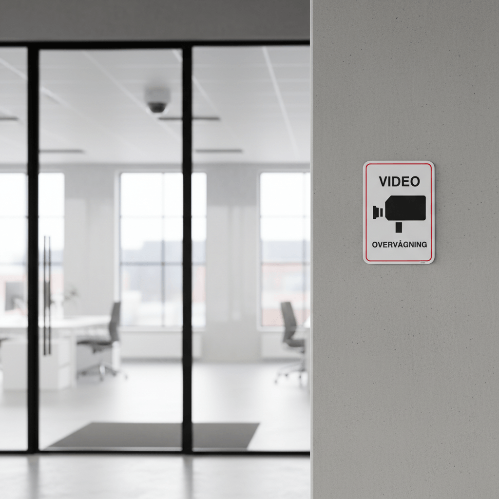 Videoovervågningsskilt - Billede 4