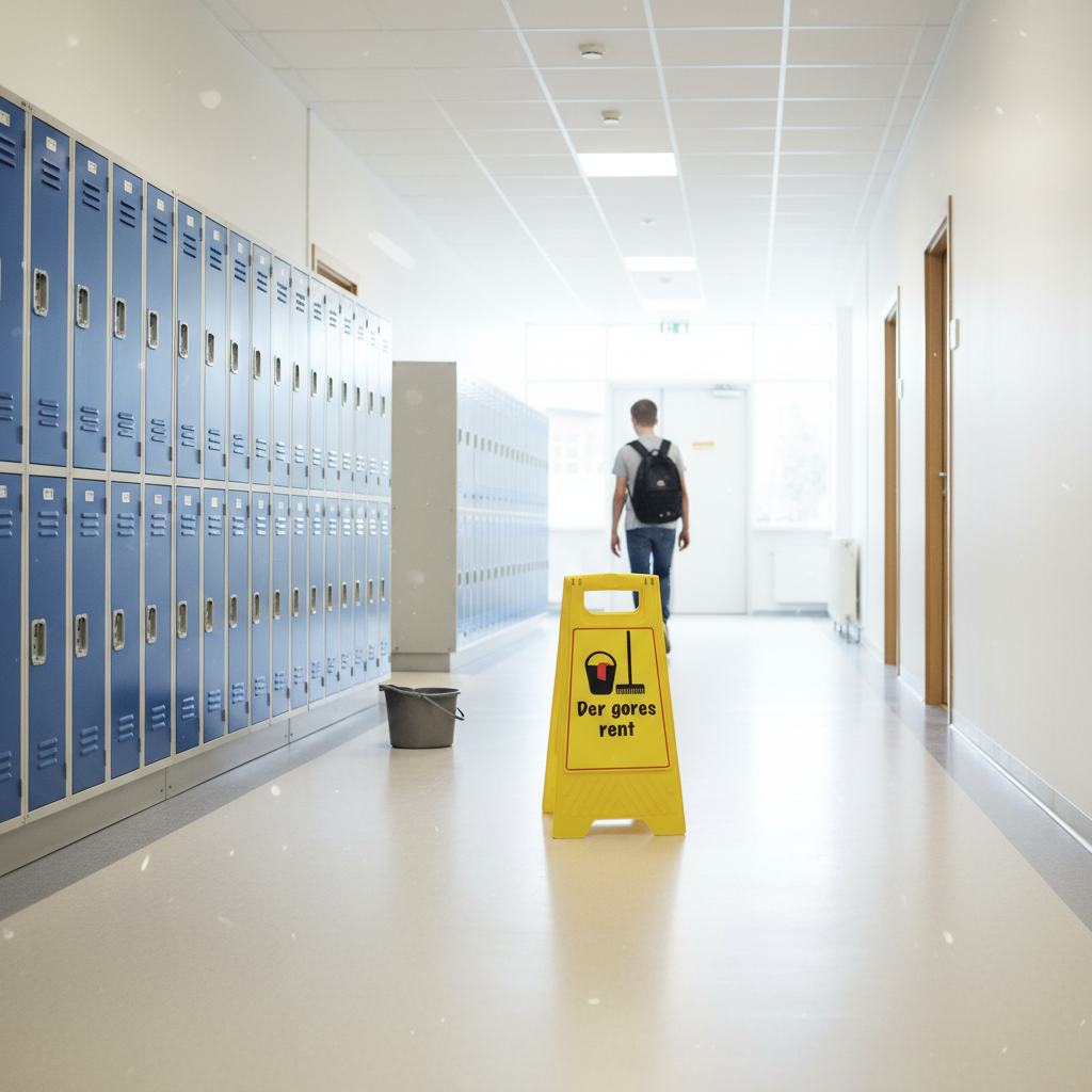 Der gøres rent. Gulv Advarselsskilt - Billede 2