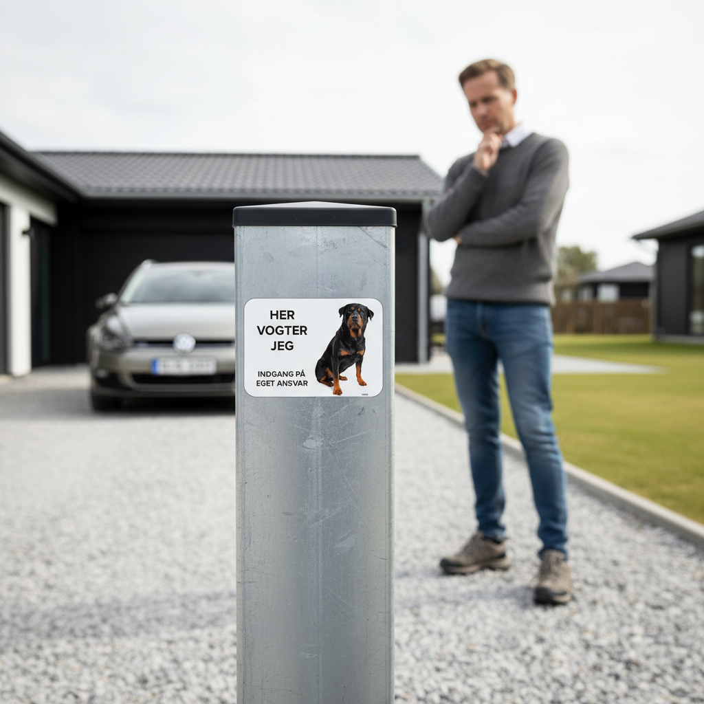 Rottweiler Her vogter jeg Indgang på eget ansvar skilt - Billede 5