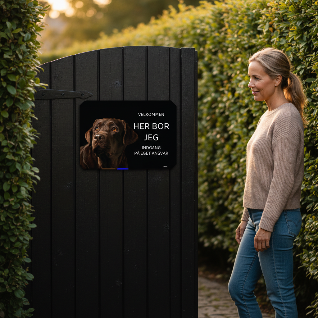 Her bor jeg skilt hund Labrador - Billede 3