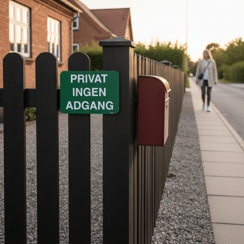 Privat ingen adgang grønt skilt - Billede 3