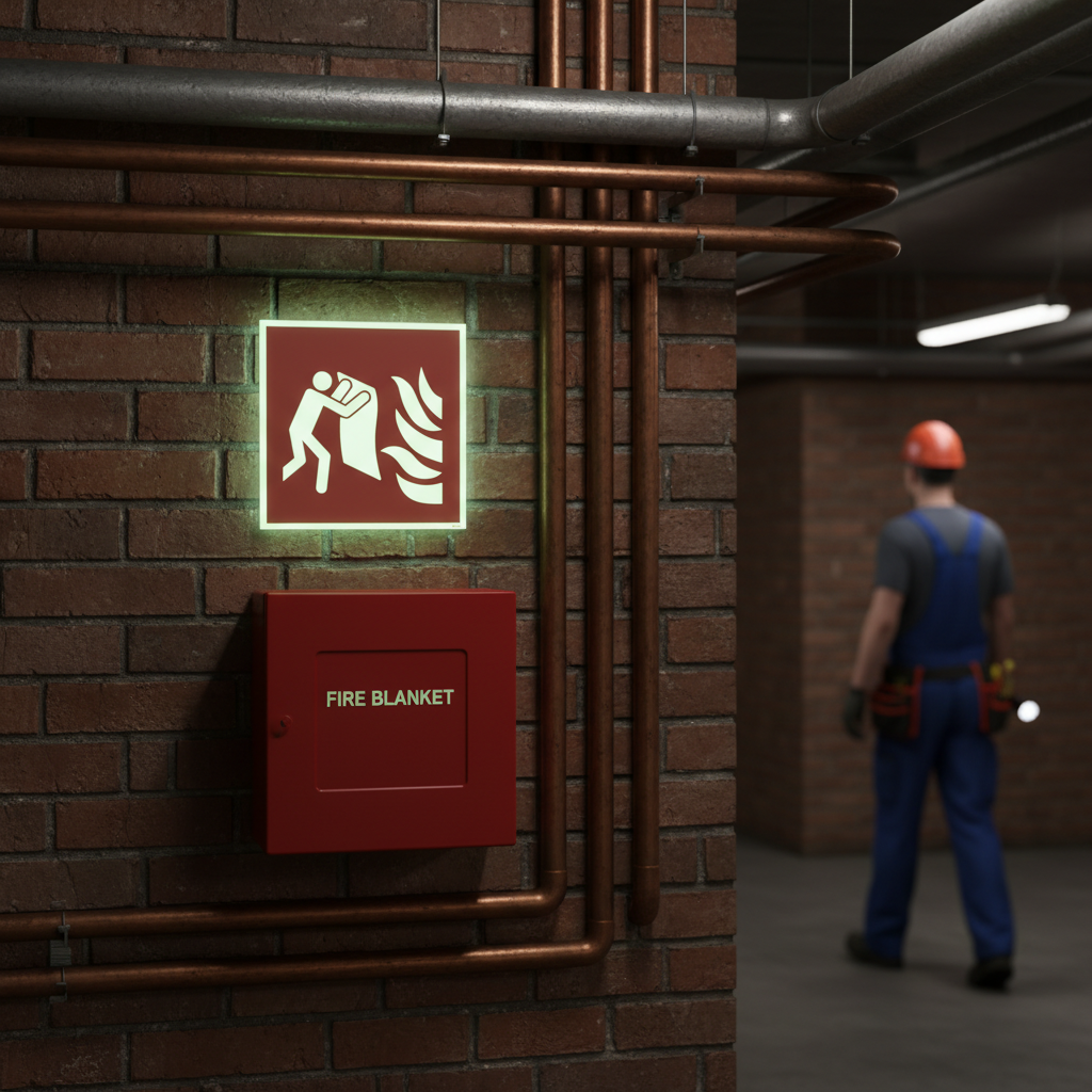Brandtæppe skilt ISO F016 - Billede 5