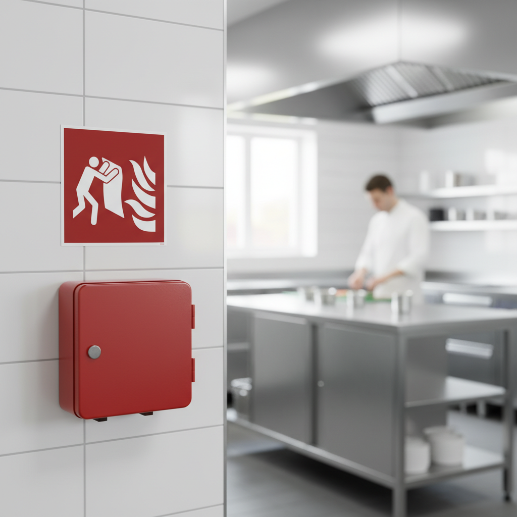 Brandtæppe skilt ISO F016 - Billede 2