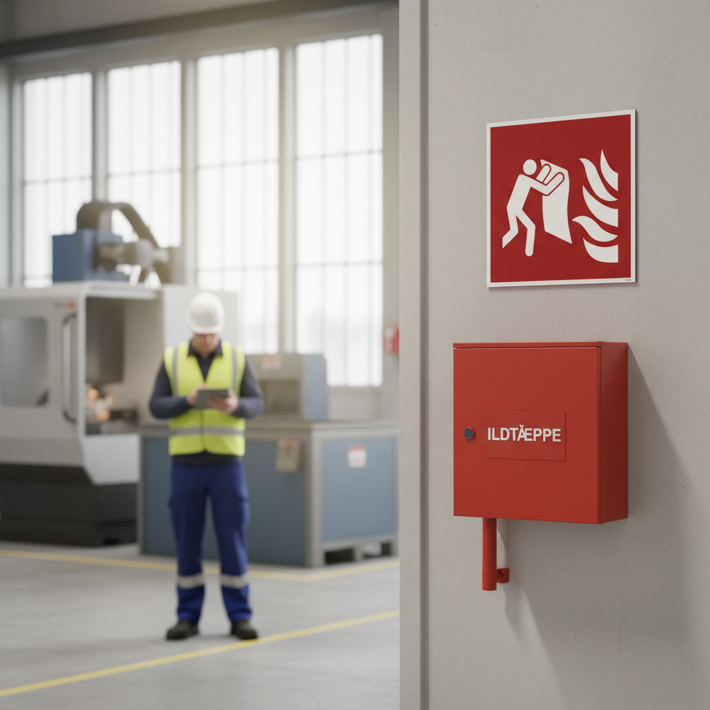 Brandtæppe skilt ISO F016 - Billede 4