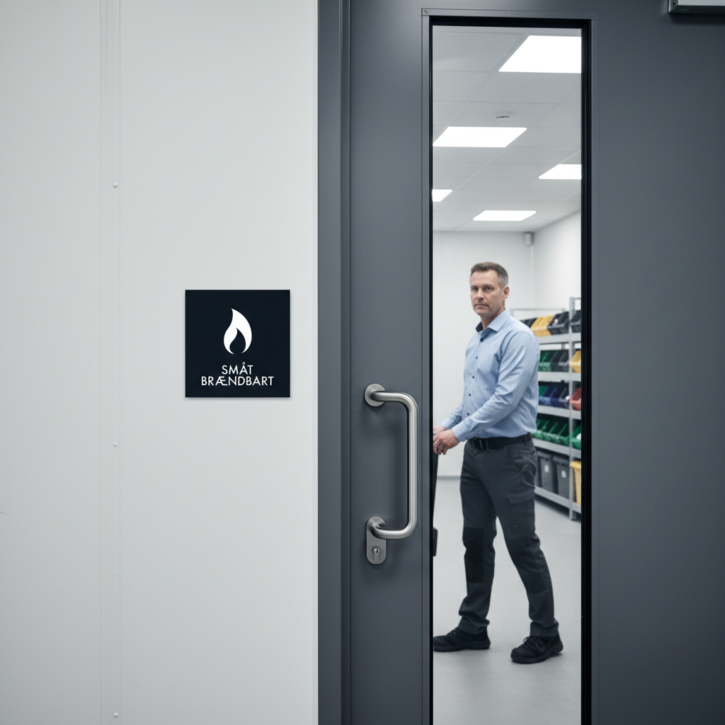 Småt brændbart affald sort skilt - Dansk Affaldssortering - Billede 4