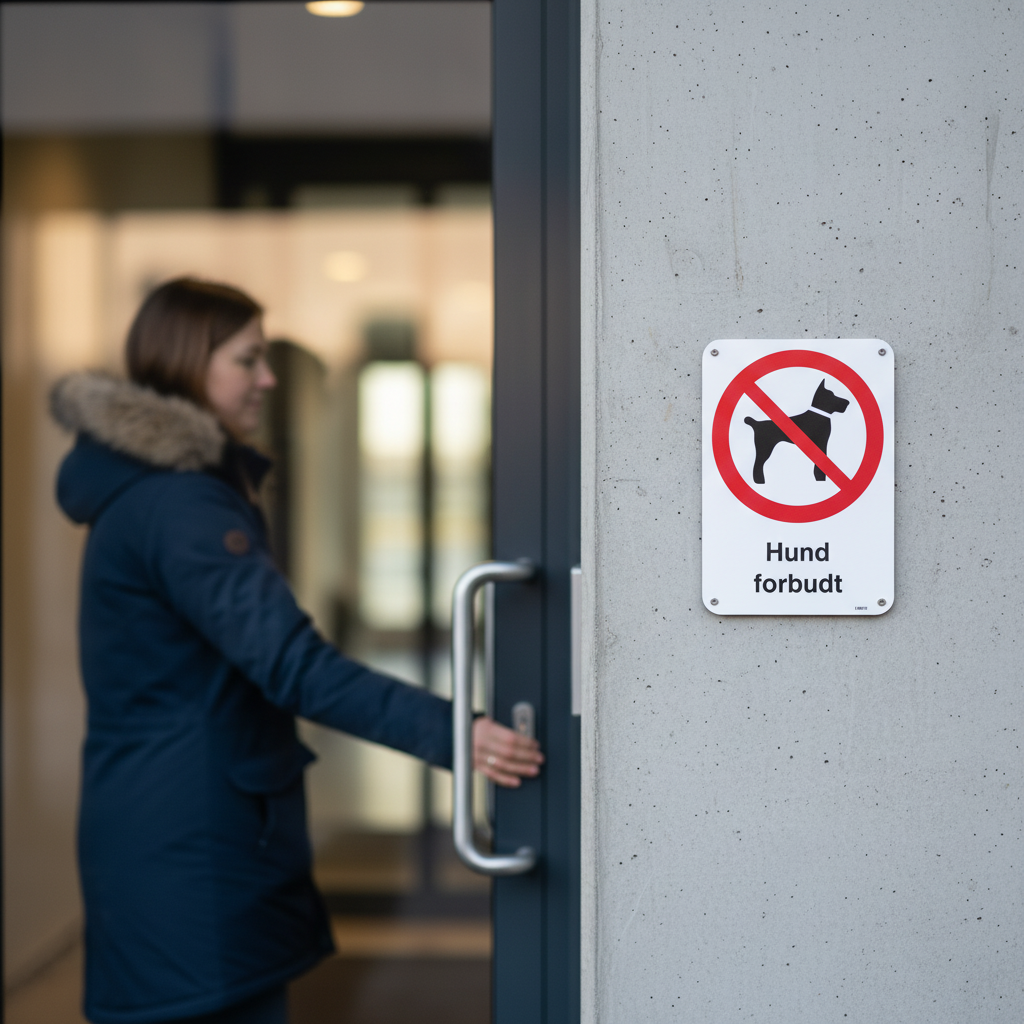 Hund forbudt skilt - Billede 4