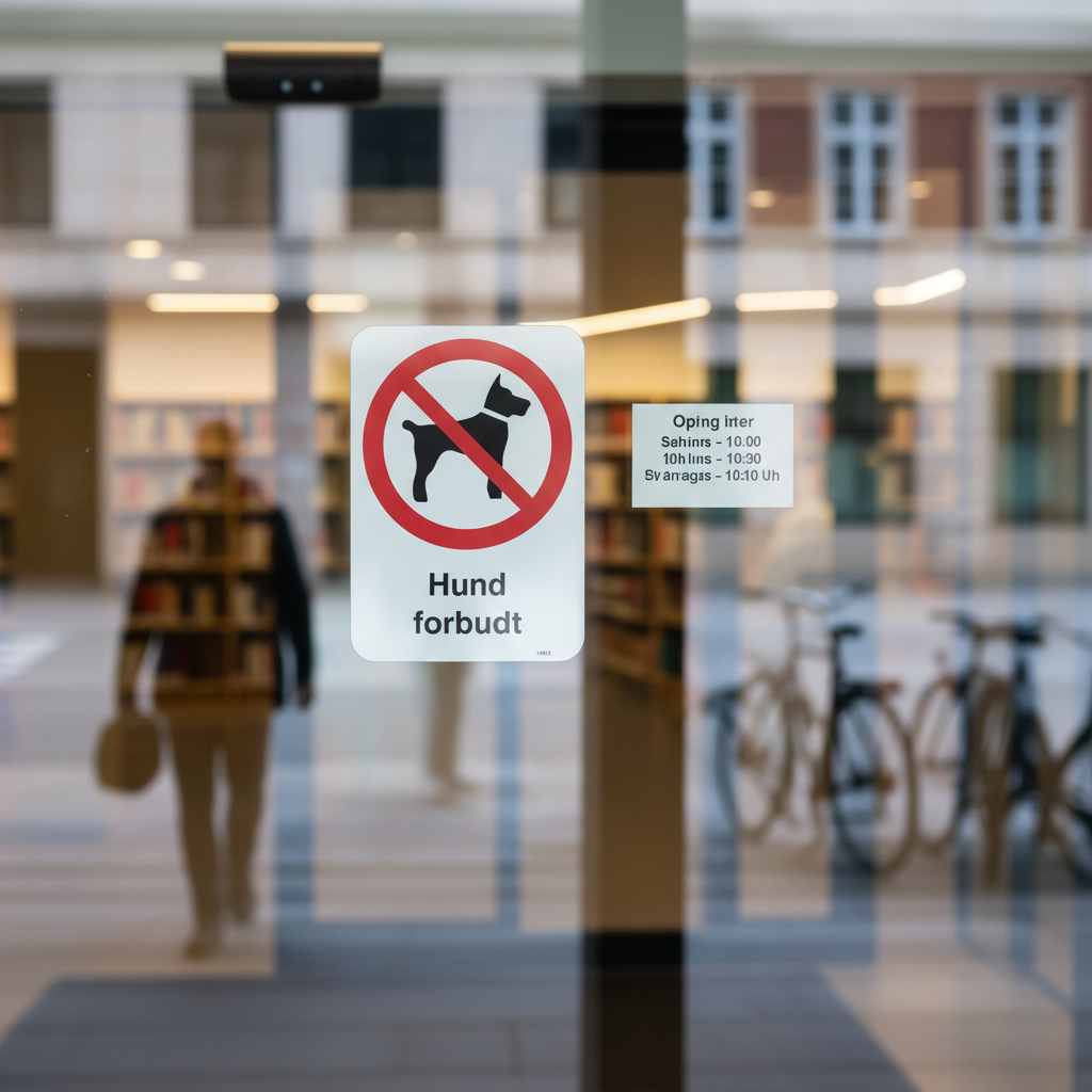 Hund forbudt skilt - Billede 2
