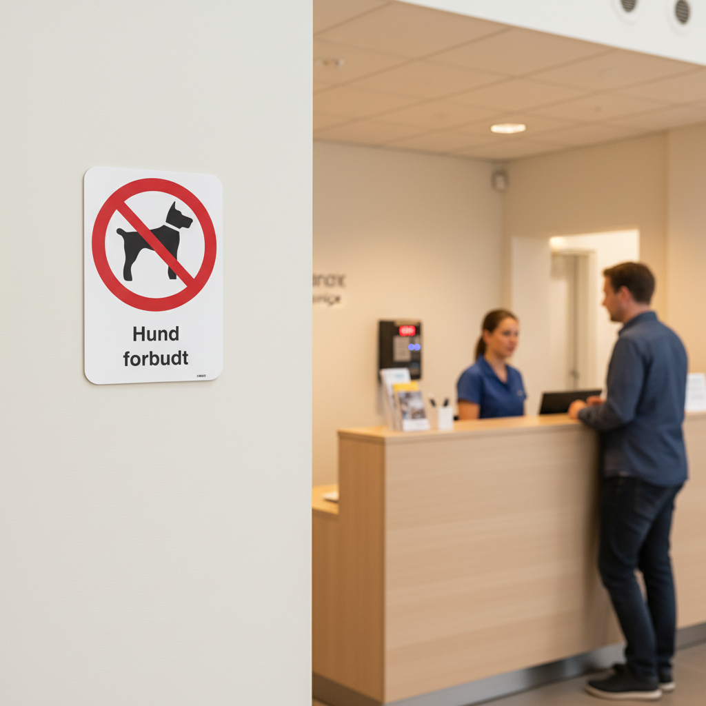 Hund forbudt skilt - Billede 3