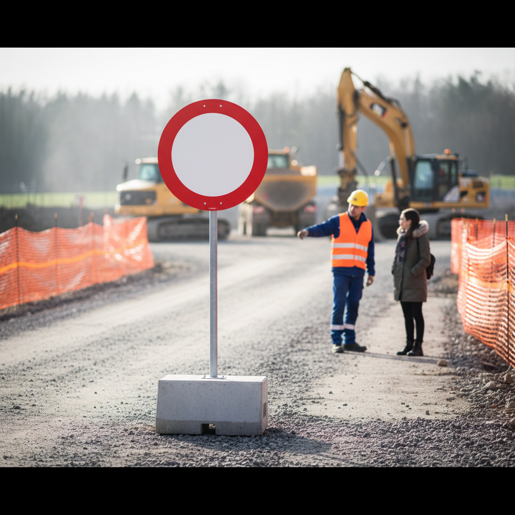 C21 - Kørsel i begge retninger forbudt skilt - Billede 2