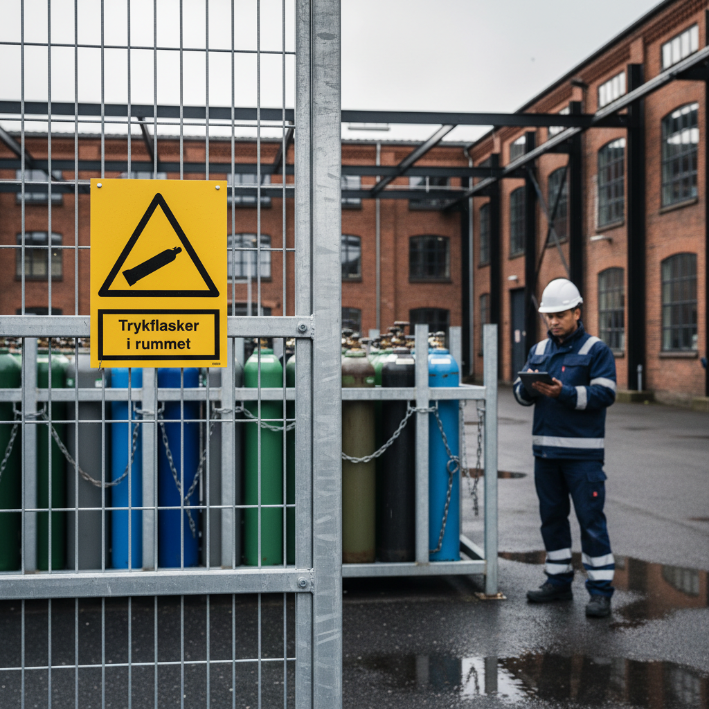 Trykflasker i rummet skilt - Billede 2