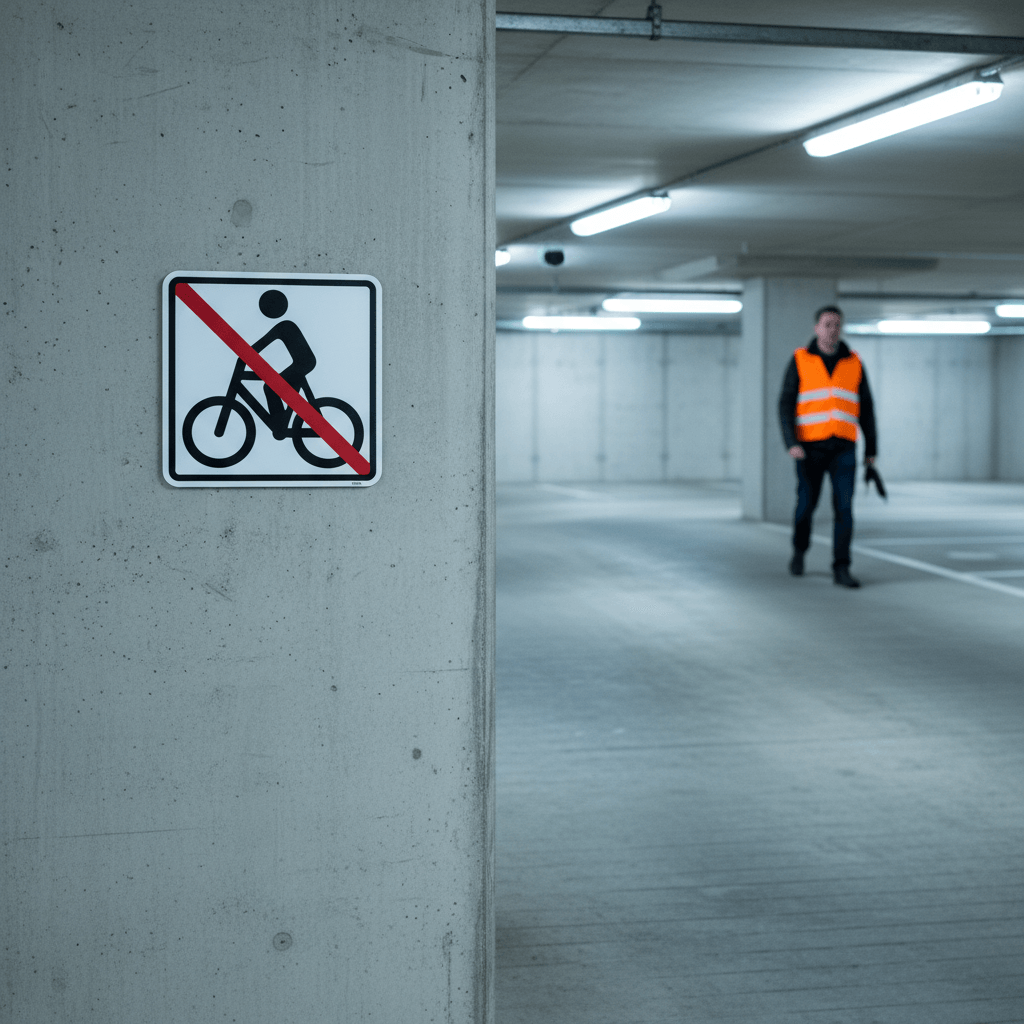 Cykel forbud piktogram skilt - Billede 4