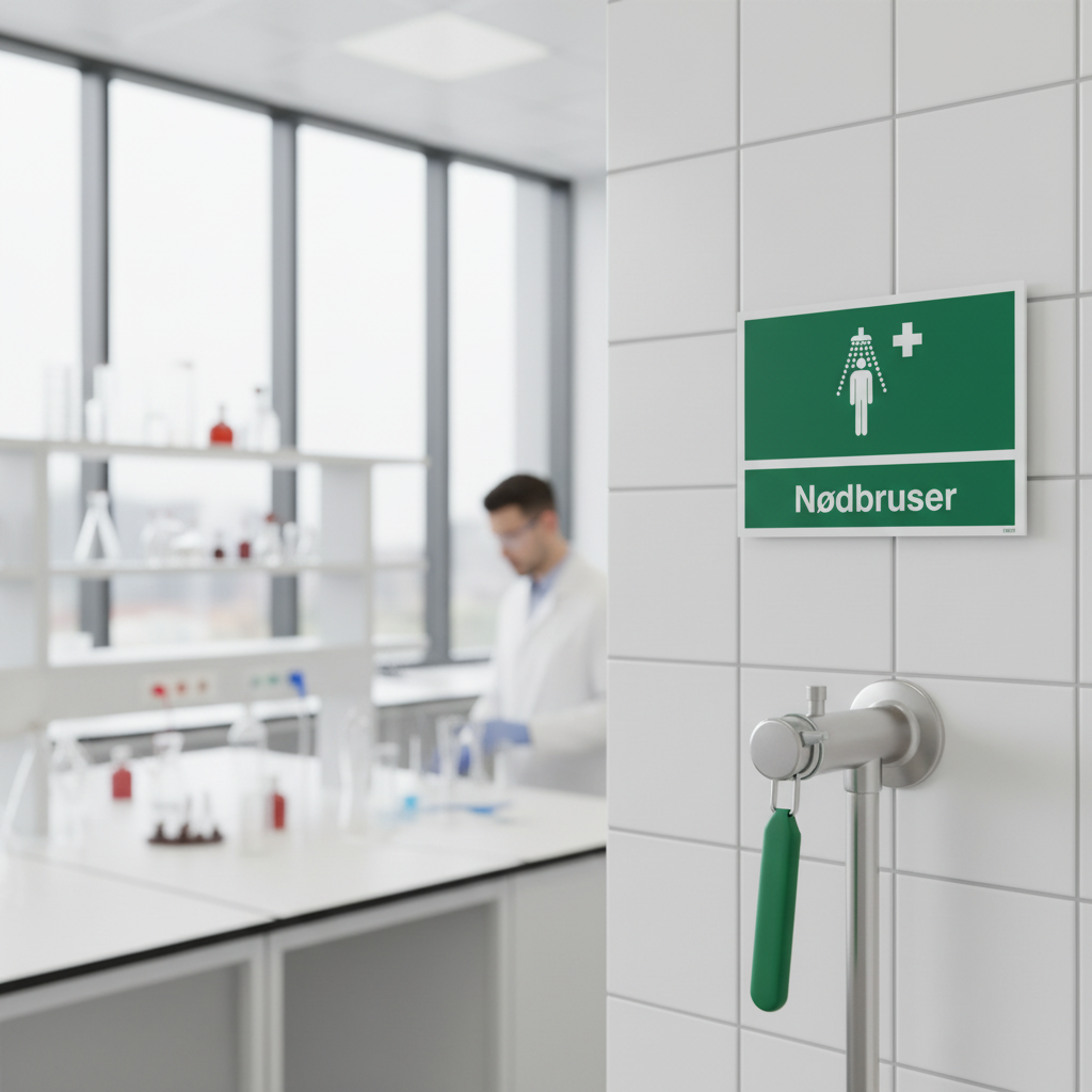 Nødbruser skilt - Billede 2