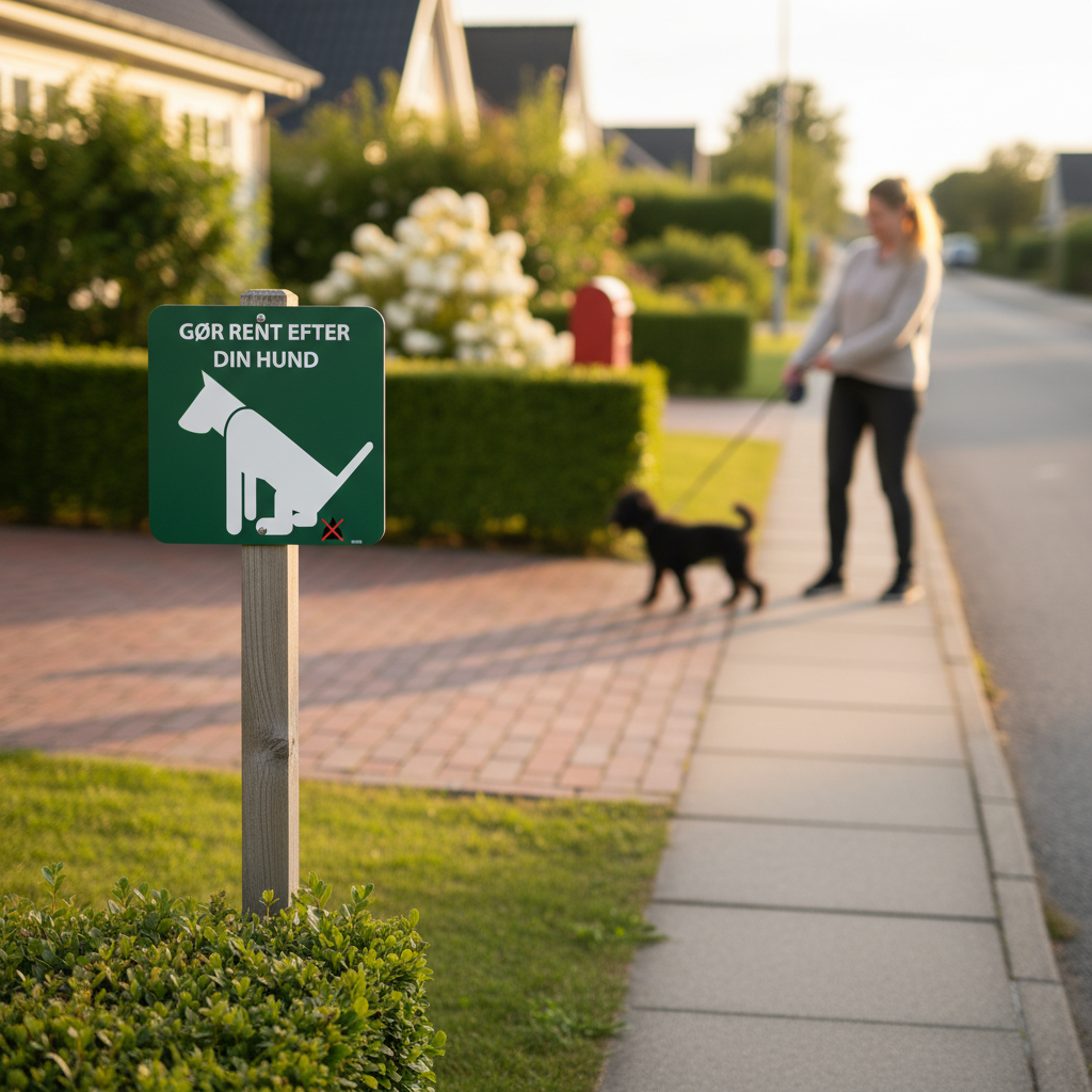 Gør rent efter din hund skilt - Billede 2