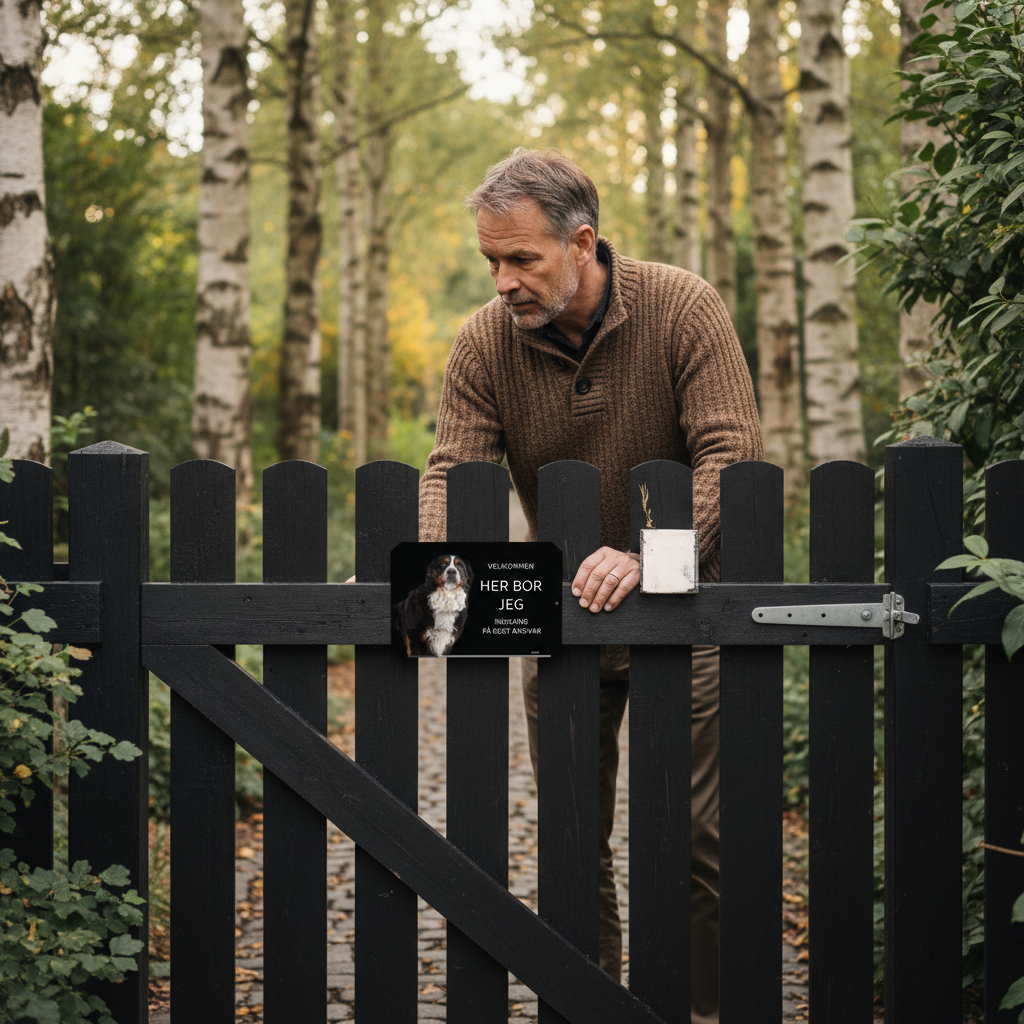 Her bor jeg skilt hund Berner sennen - Billede 4
