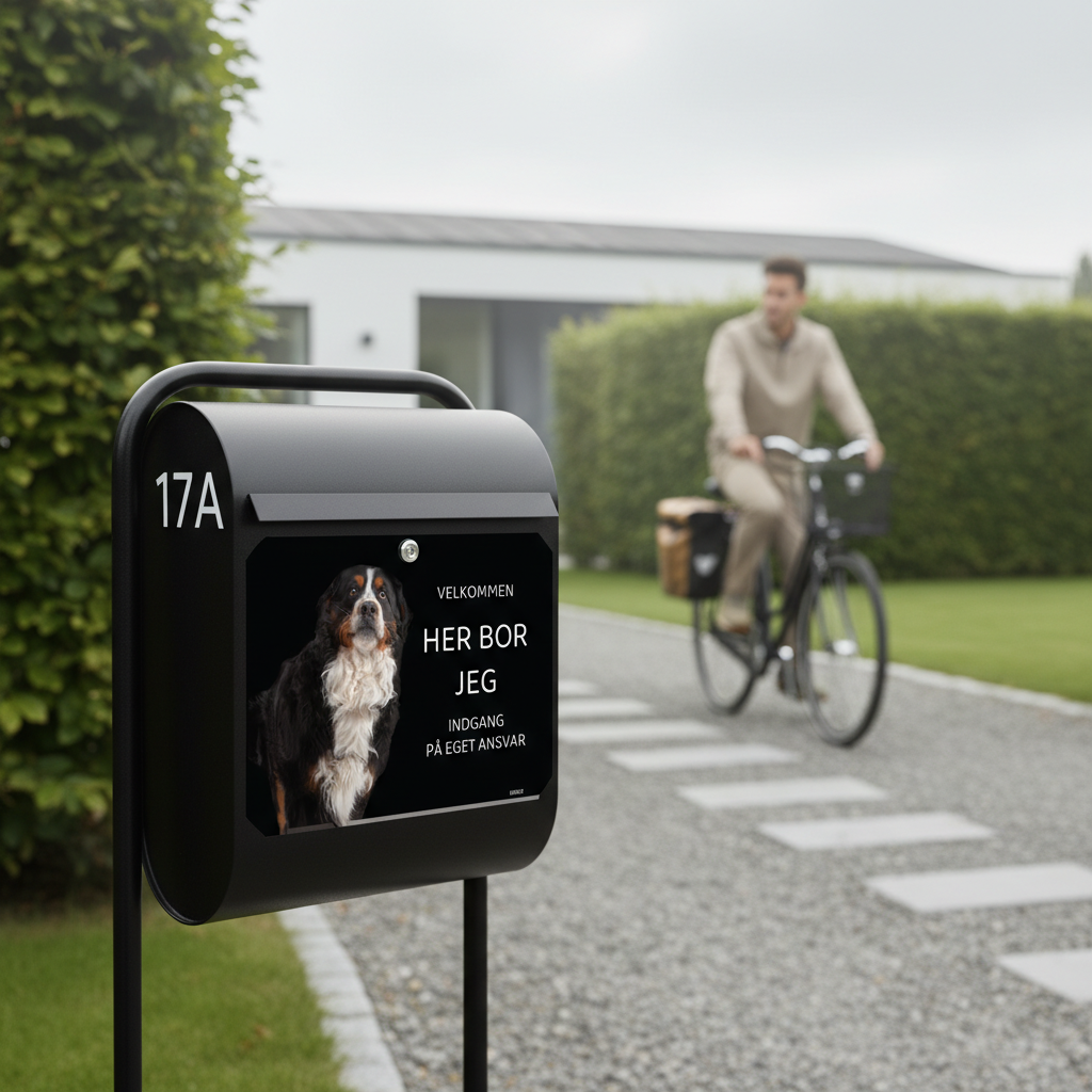 Her bor jeg skilt hund Berner sennen - Billede 5