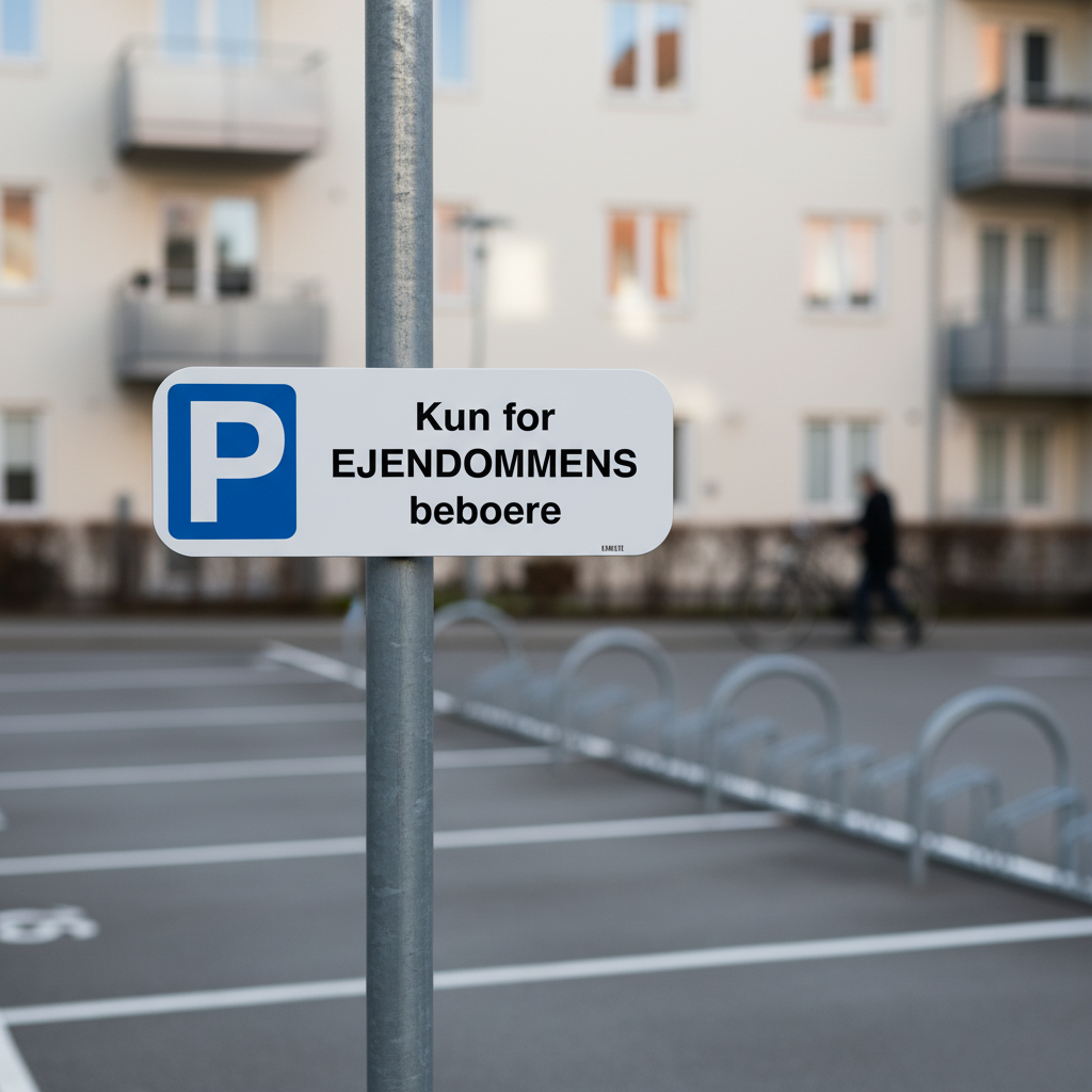 P skilt - Reserveret til nummerplade nr. - Billede 5