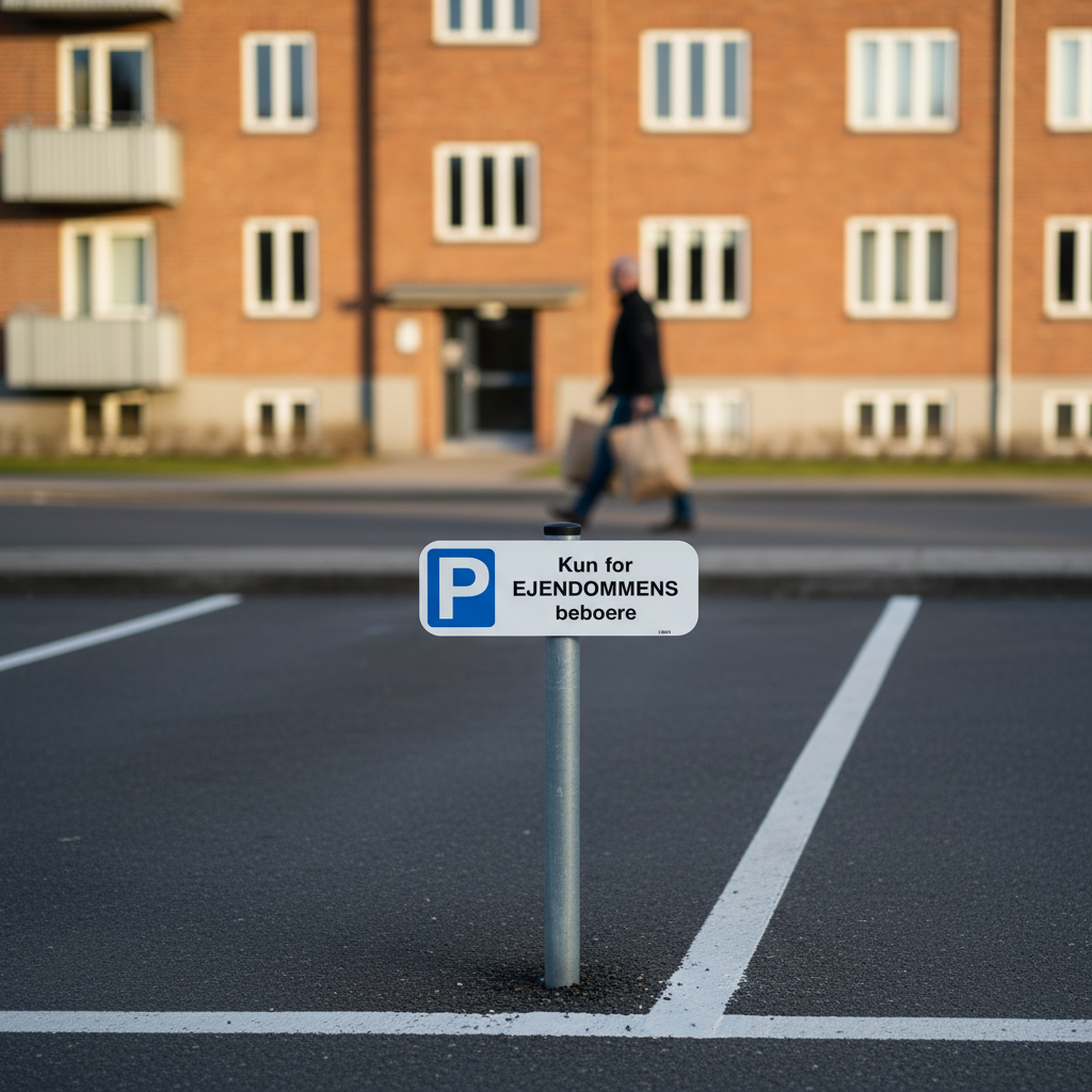P skilt - Reserveret til nummerplade nr. - Billede 3
