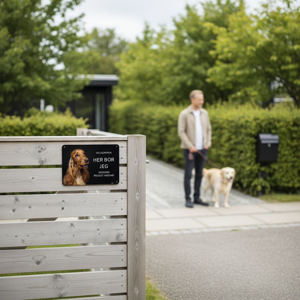 Her bor jeg skilt hund Cocker spaniel - Billede 4