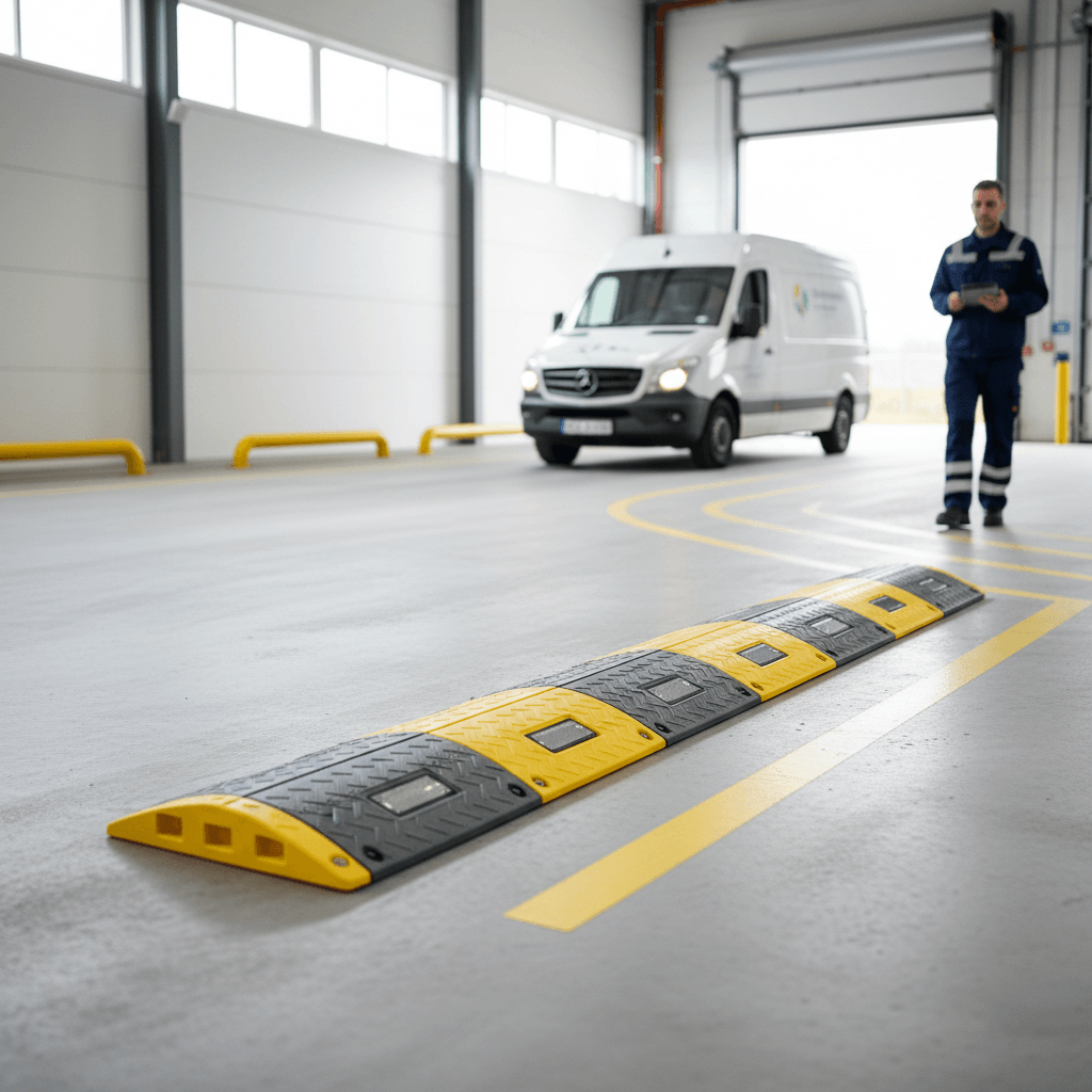 Vejbump - Slown Down sort/gul typegodkendt - Billede 3