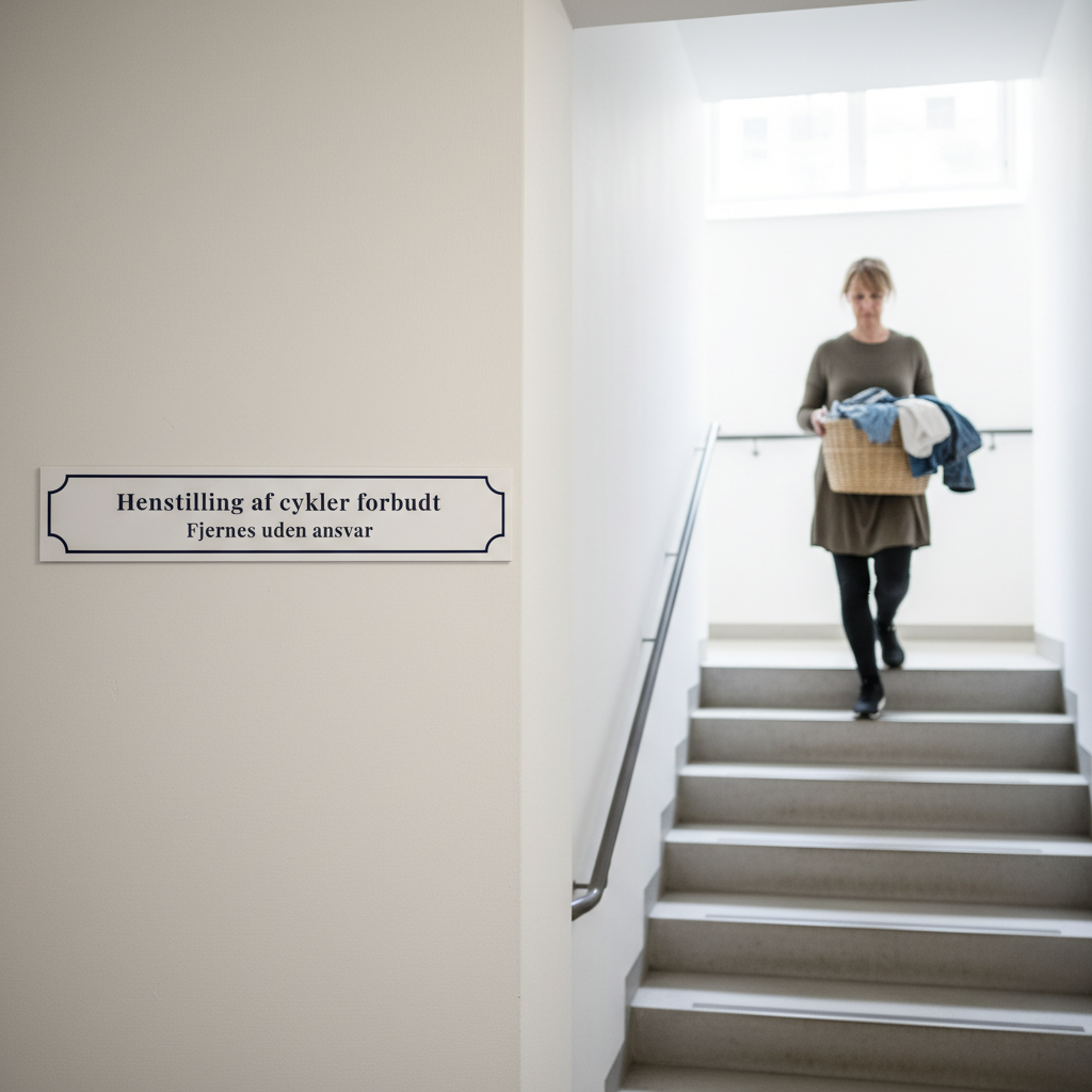 Henstilling af cykler forbudt Fjernes uden ansvar Klassisk skilt - Billede 3