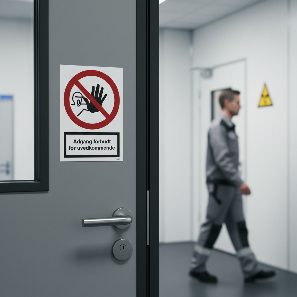 Adgang forbudt for uvedkommende skilt - Billede 2