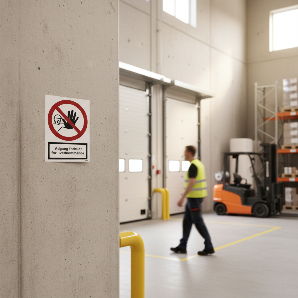 Adgang forbudt for uvedkommende skilt - Billede 3