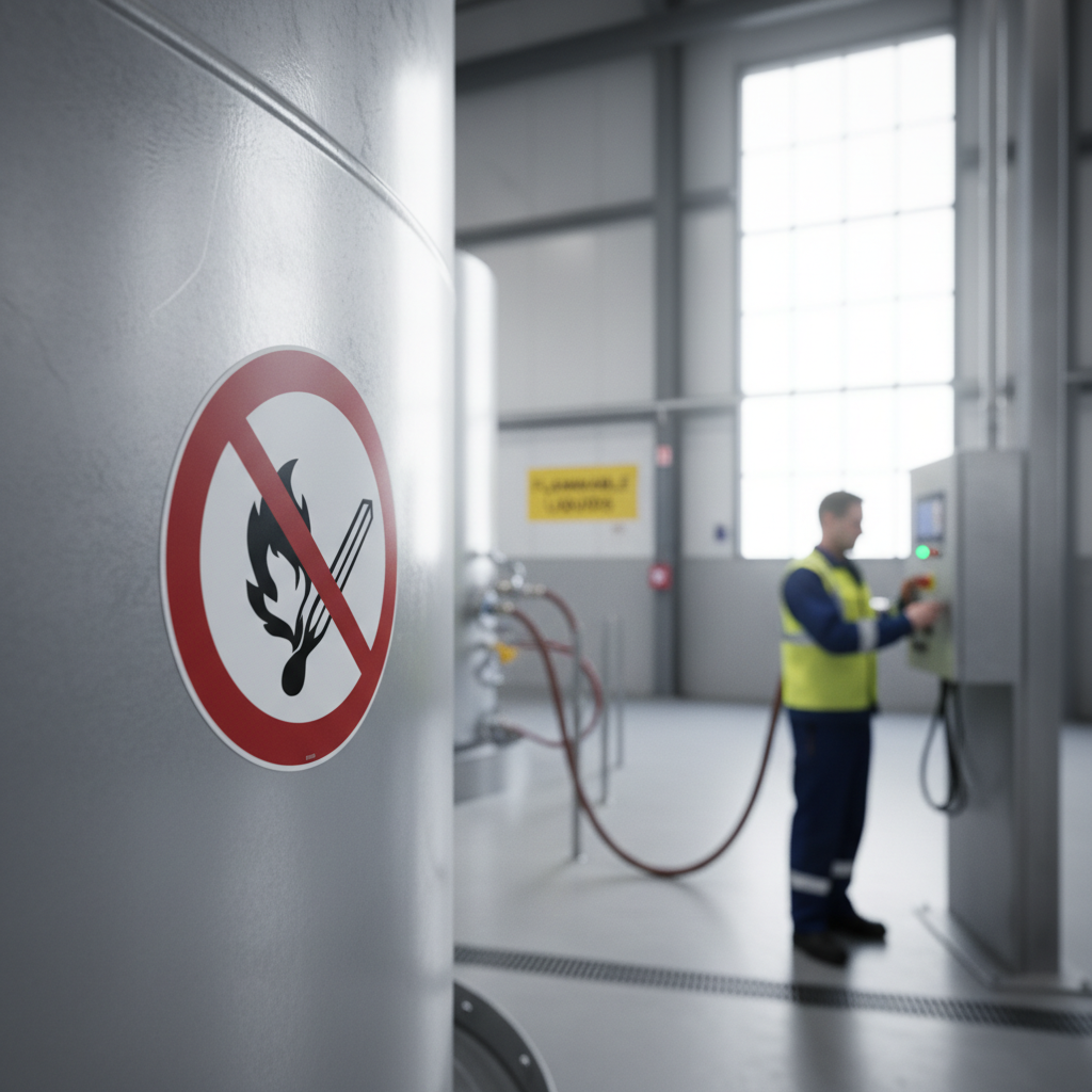 Åben ild forbudt skilt ISO P003 - Billede 4