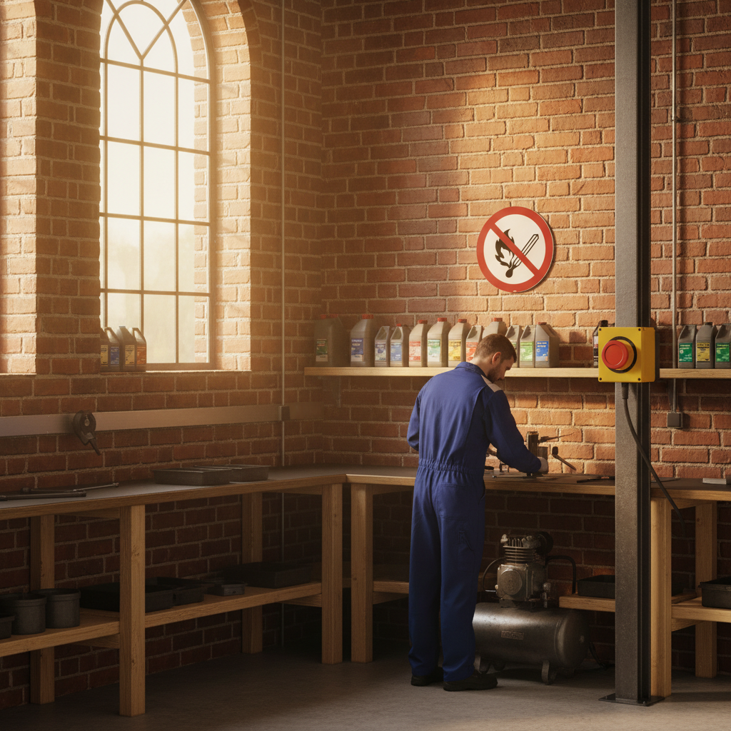 Åben ild forbudt skilt ISO P003 - Billede 3