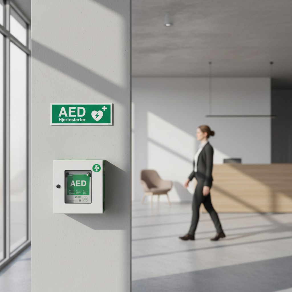 AED hjertestarter skilte. - Billede 4