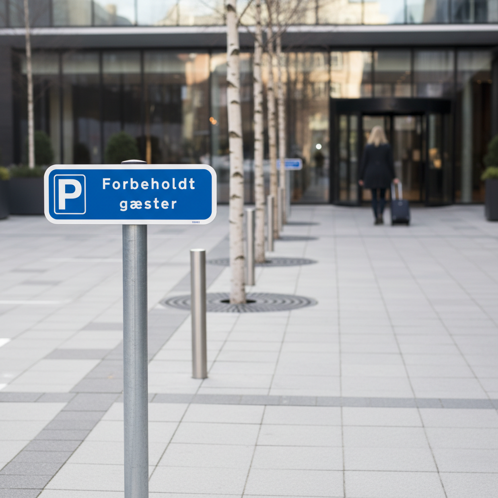 Forbeholdt Gæster skilt - Billede 4