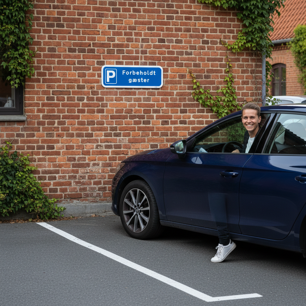 Forbeholdt Gæster skilt - Billede 3