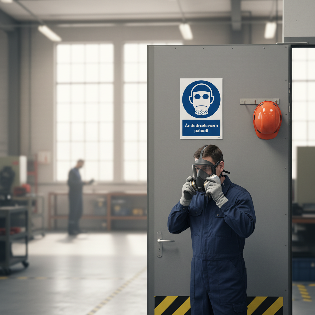 Åndedrætsværn skilt - Billede 2