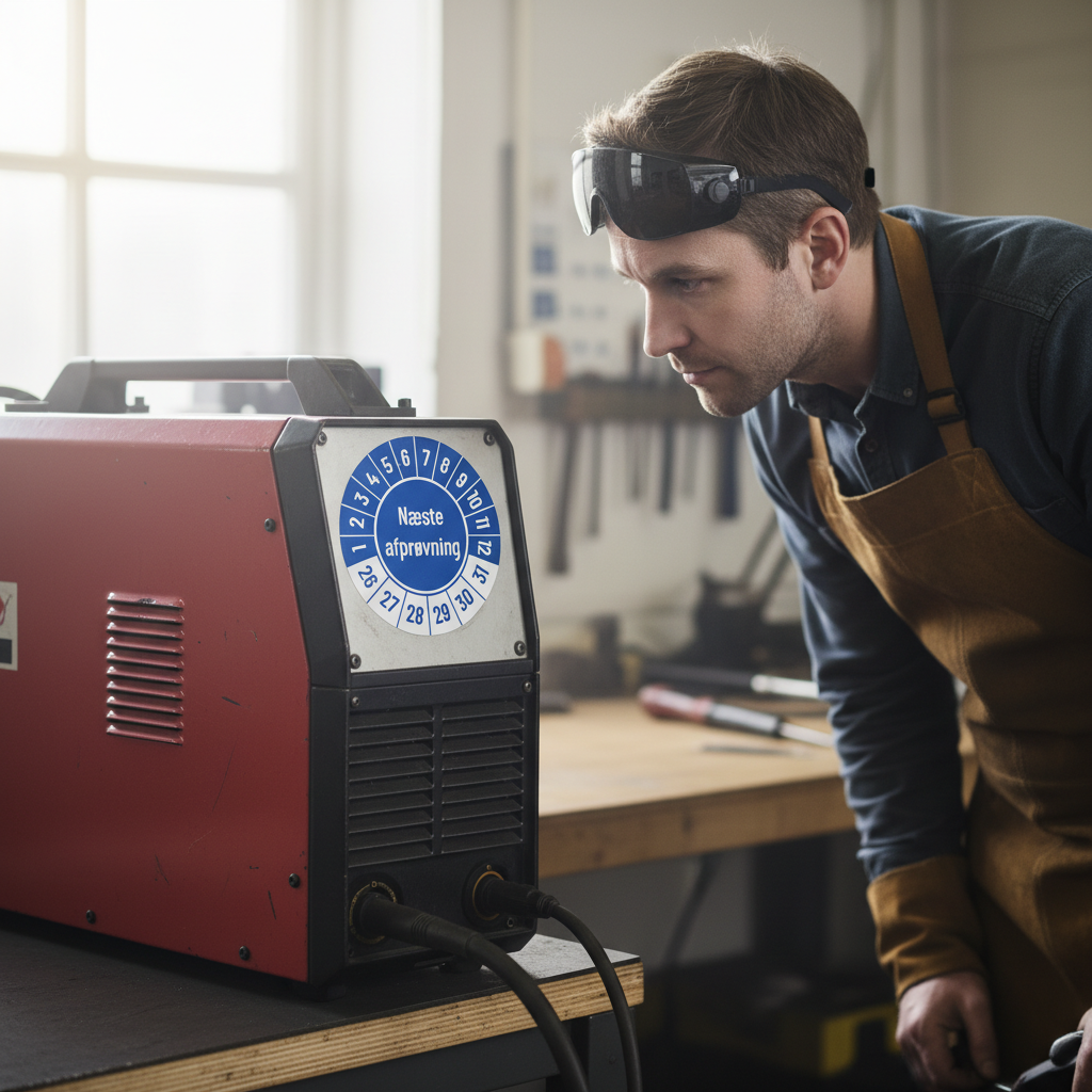 Kalibreringsmærker med 'Næste afprøvning' i flere farver, Selvklæbende, Ø30mm - Billede 2