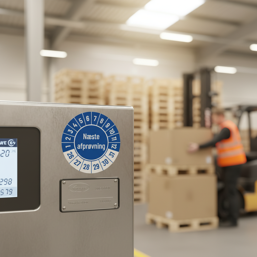 Kalibreringsmærker med 'Næste afprøvning' i flere farver, Selvklæbende, Ø30mm - Billede 4