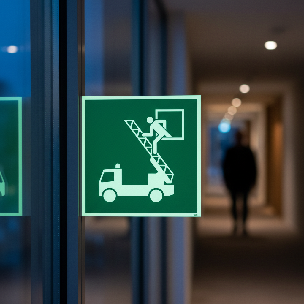 Redningsåbning skilt ISO E017 - Billede 3