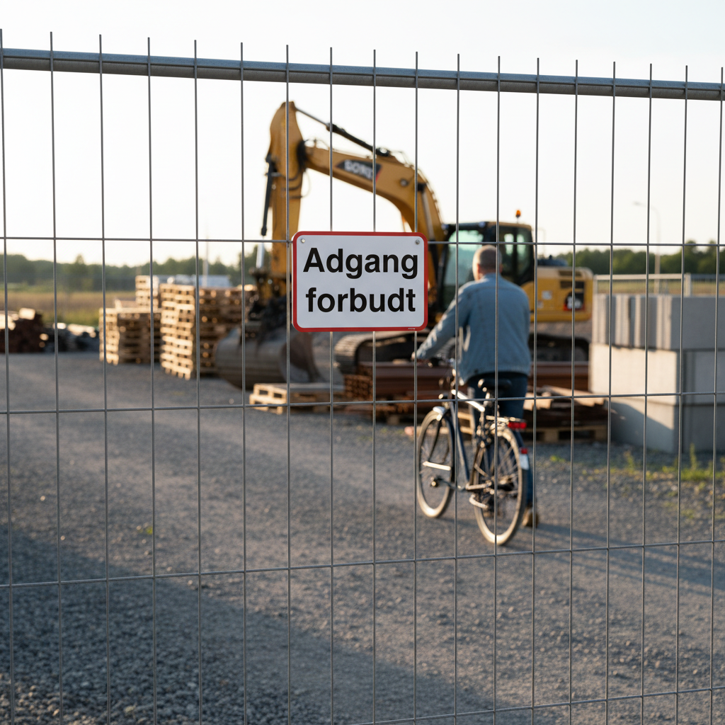 Adgang forbudt  firkantet skilt - Billede 4