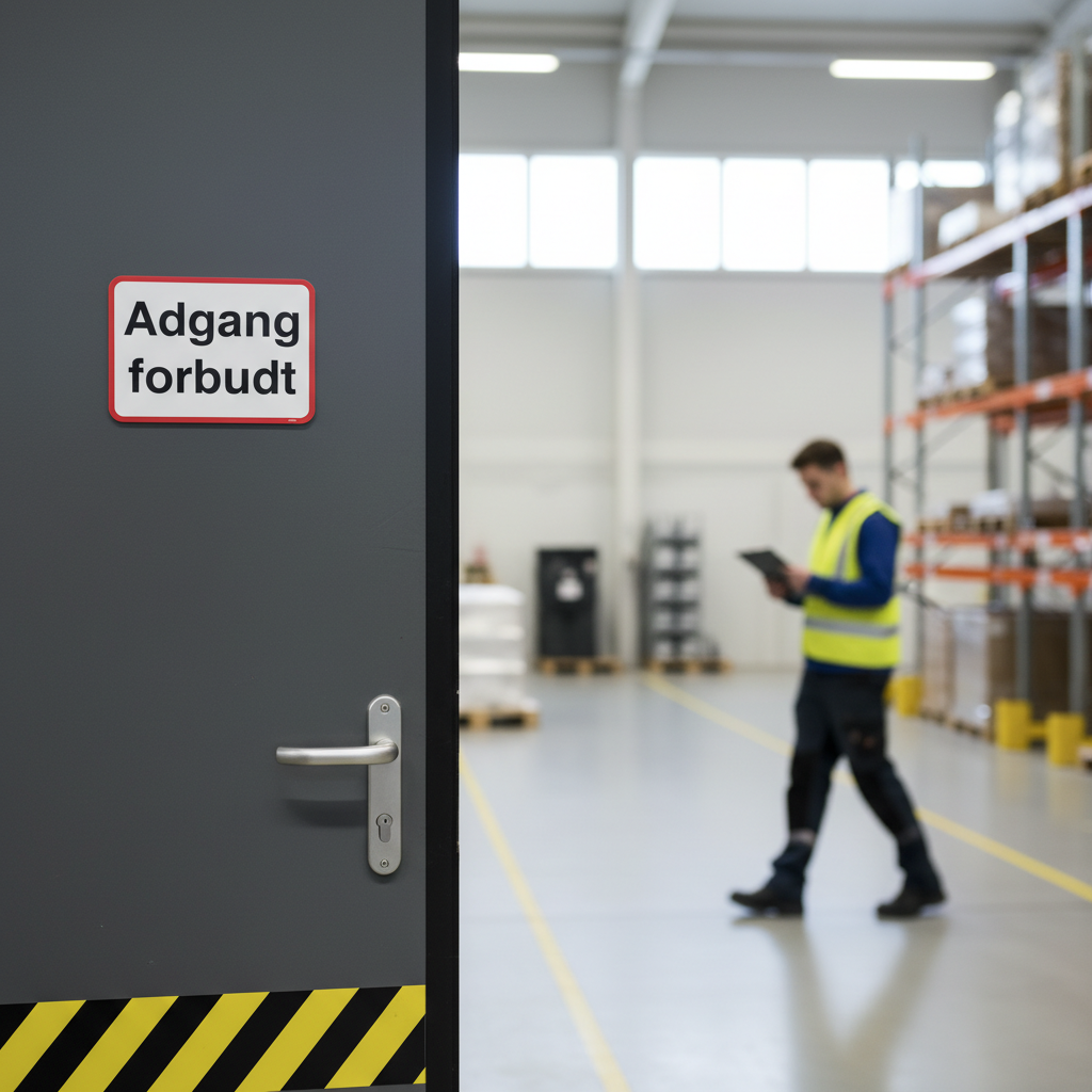 Adgang forbudt  firkantet skilt - Billede 3